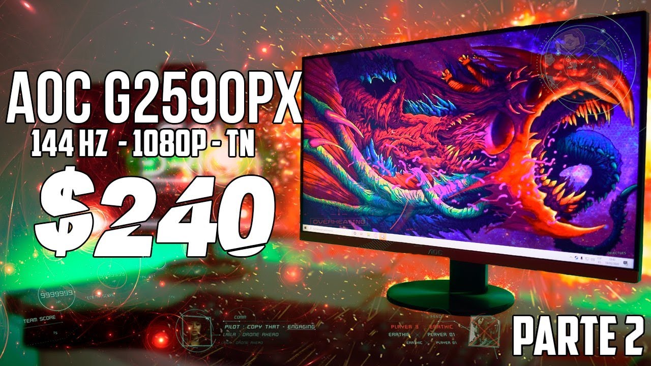 El MEJOR monitor para GAMING 144hz + sorteo | AOC G2590PX REVIEW | Soy Brian |