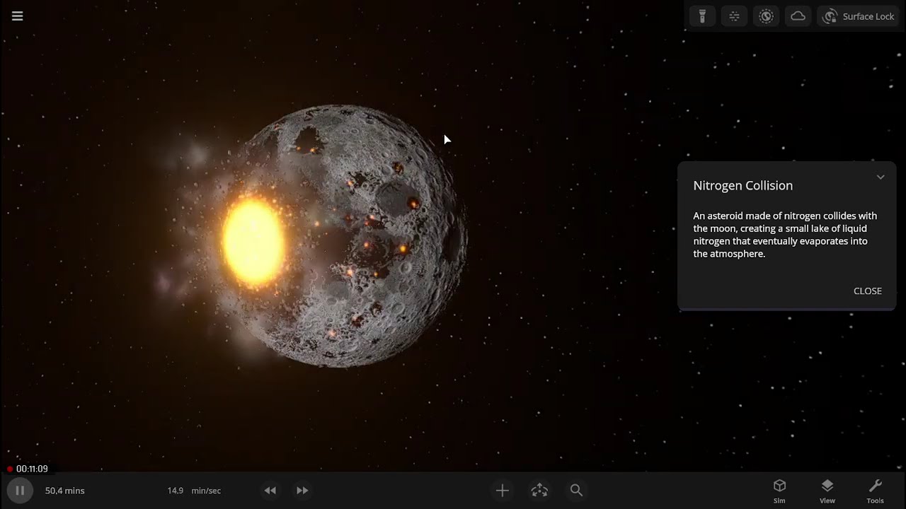 ASMR: colliding two galaxies in Universe Sandbox because im bored