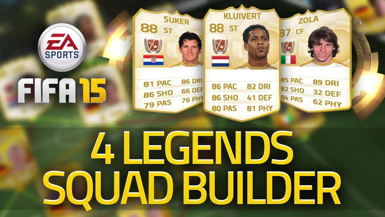 FIFA 15 LEGENDS! 3.6 MILLION COIN SQUAD BUILDER! FIFA 15 ULTIMATE TEAM