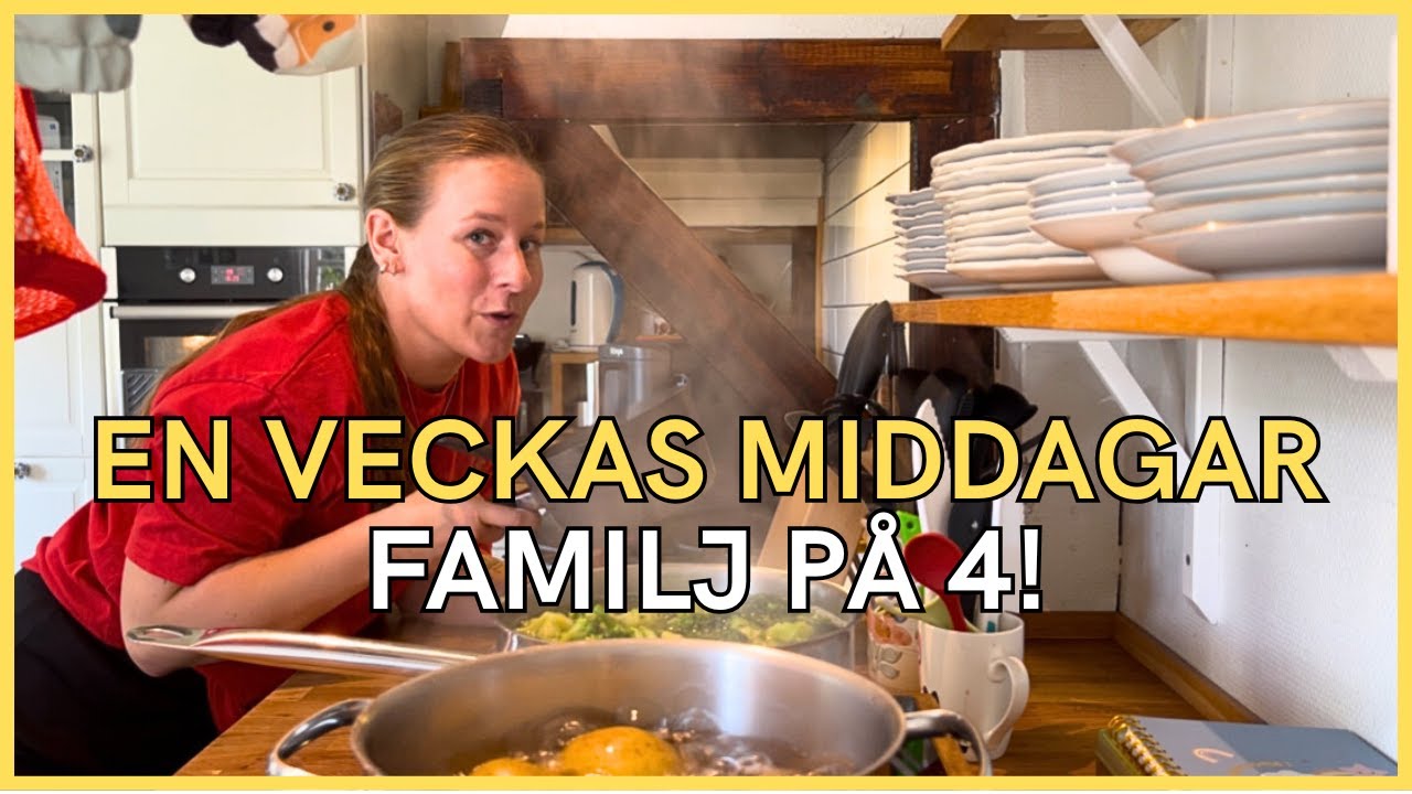 EN VECKAS MIDDAGAR - Snabbt, Enkelt och BILLIGT! 🌮🌭🥗 - VLOGG!