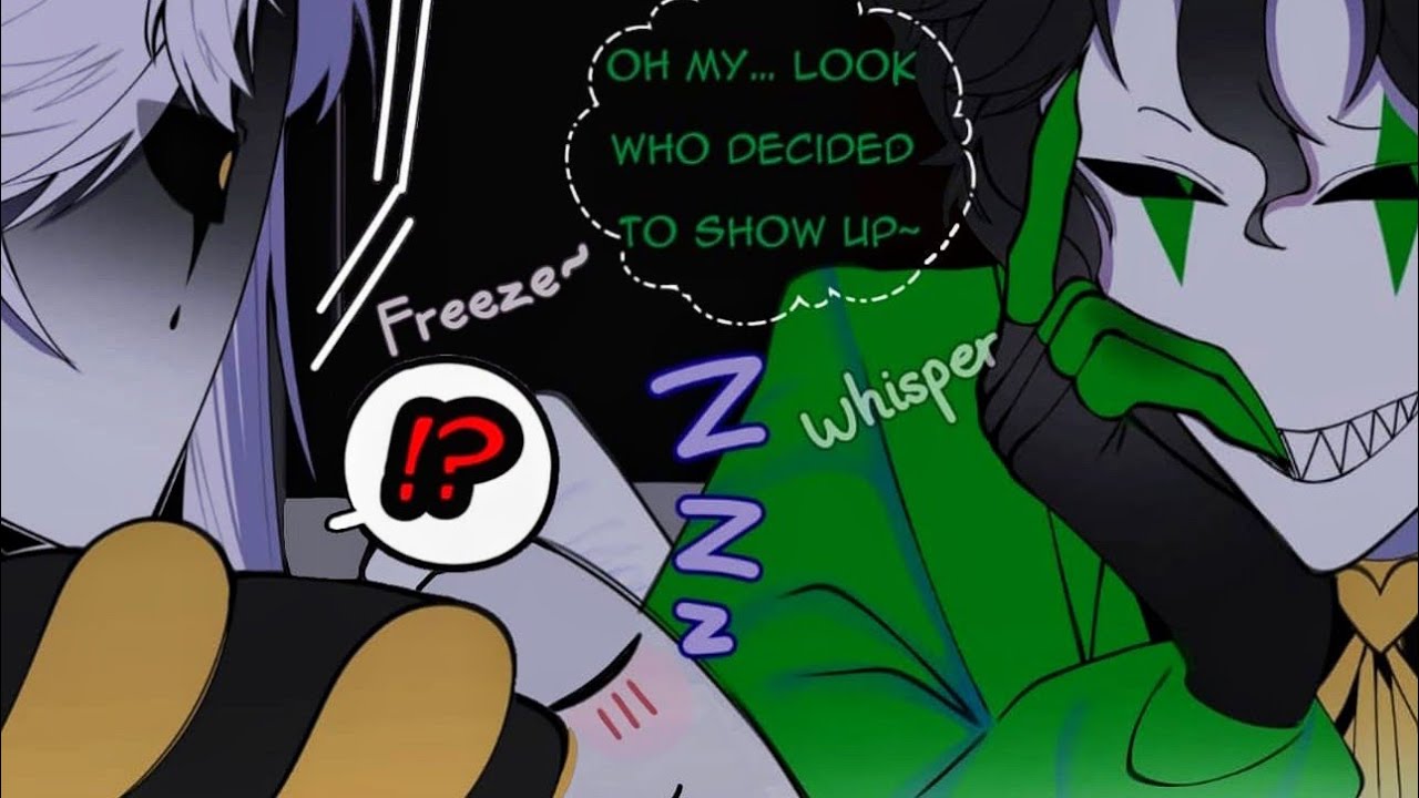 Pierrot gets caught Stalking in MC's room?♥️🤡,The freak circus pierrot x Mc comic dub