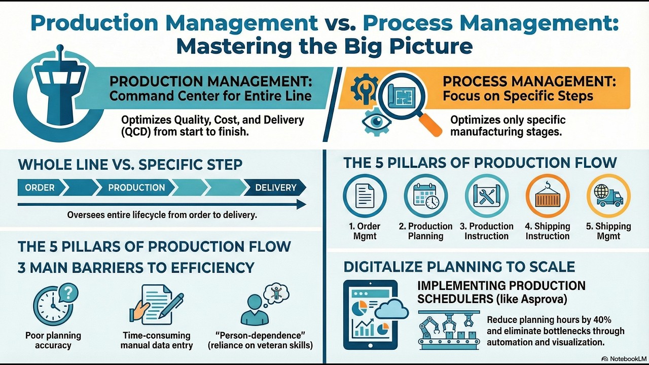 Production Management vs. Process Management: What’s the Real Difference?
