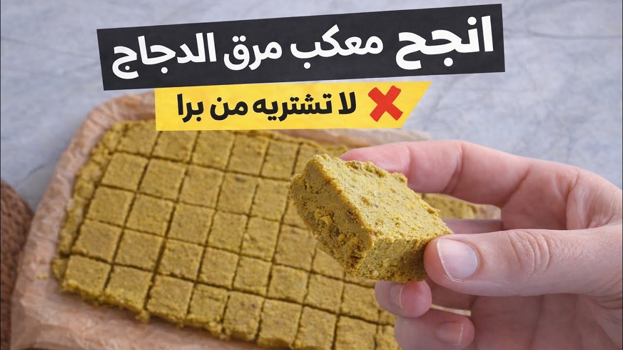 أسهل وأنجح طريقة لعمل مكعبات مرق الدجاج بدون مضافات ولا مواد حافظة