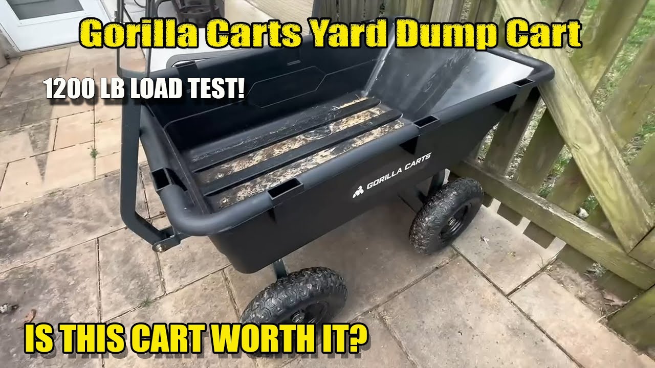 Gorilla Carts Yard Dump Cart Review | 1200 lb Load Test – Worth It?