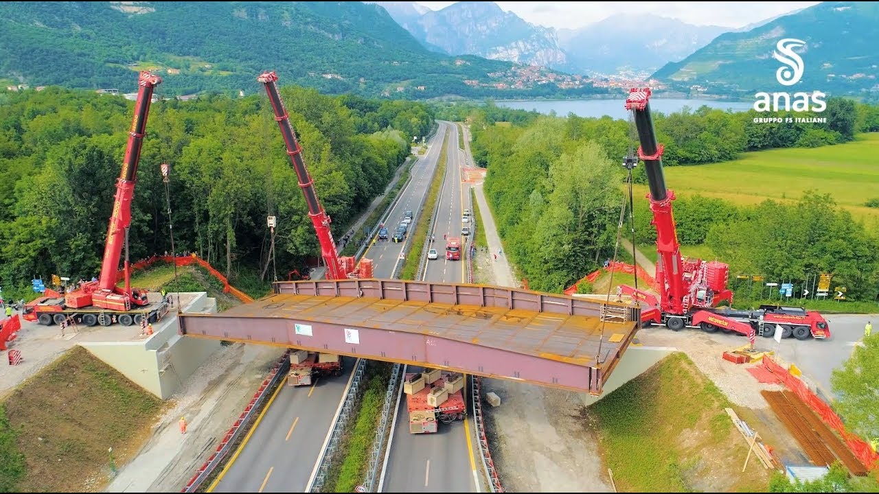Lombardia: varo ponte di Annone Brianza, di sovrappasso alla SS36