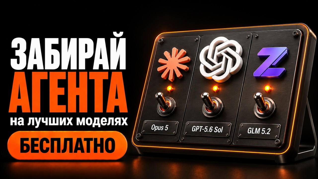 АГЕНТ НА ТОПОВЫХ МОДЕЛЯХ БЕСПЛАТНО | GPT-5.6 SOL, OPUS 5, GLM 5.2