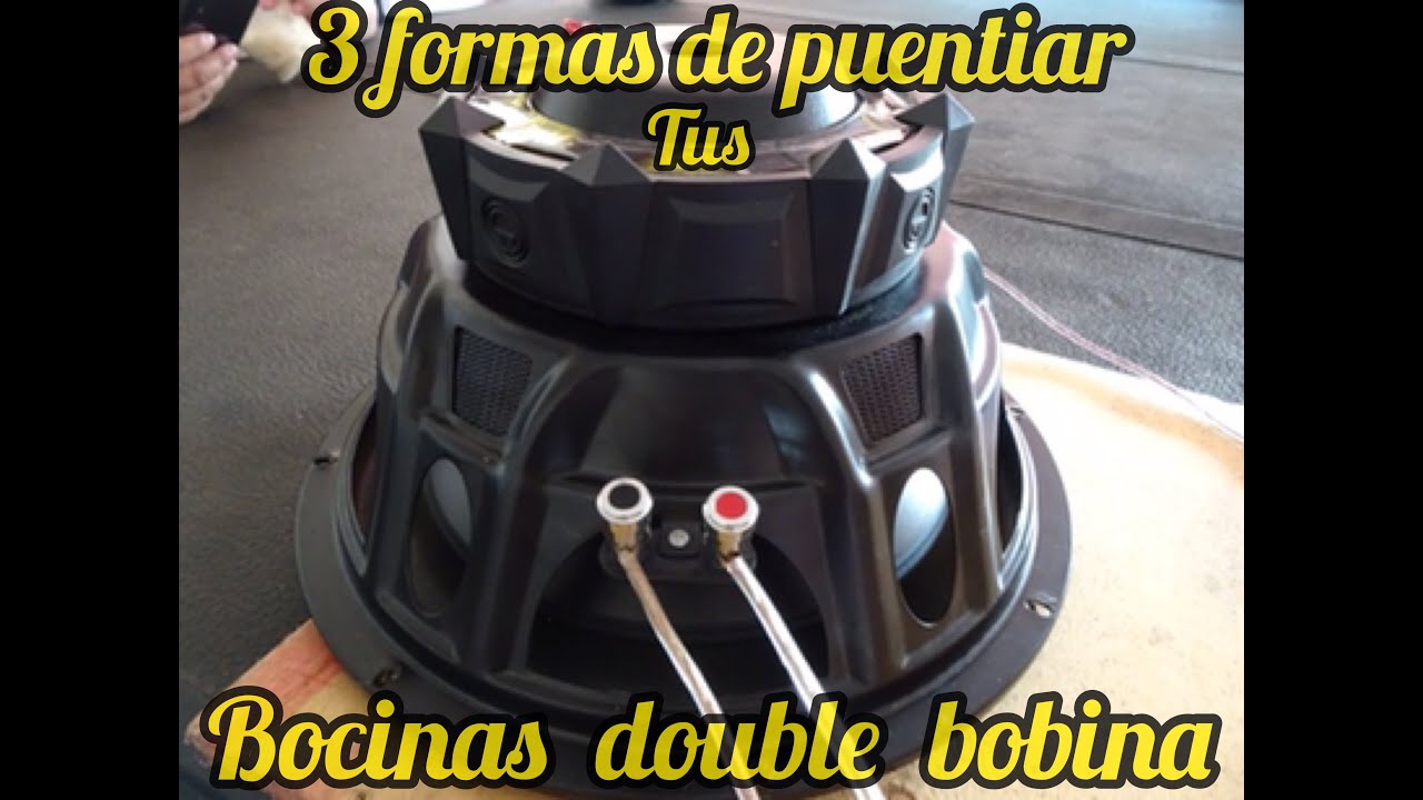 como conectar woofer doble bobina