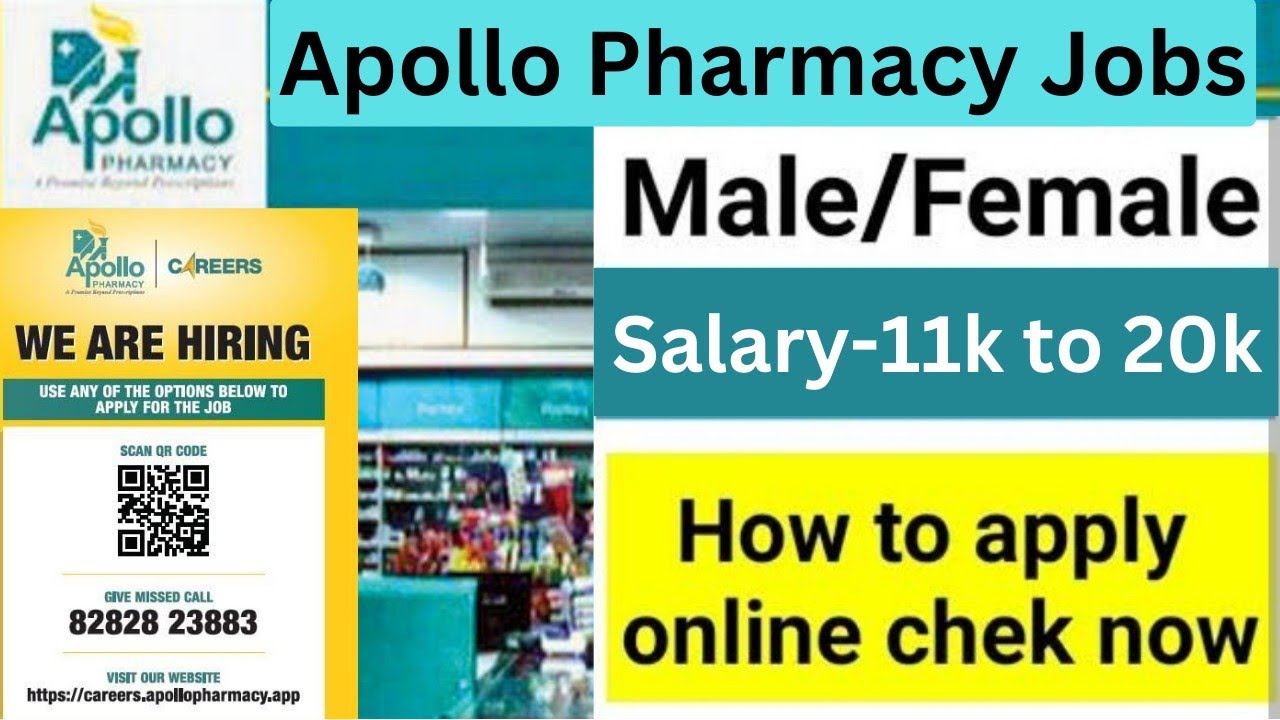 Job in Apollo pharmacy//for all Bpharma/Dpharma or (10+2) student🙏 apply now🙏🙏