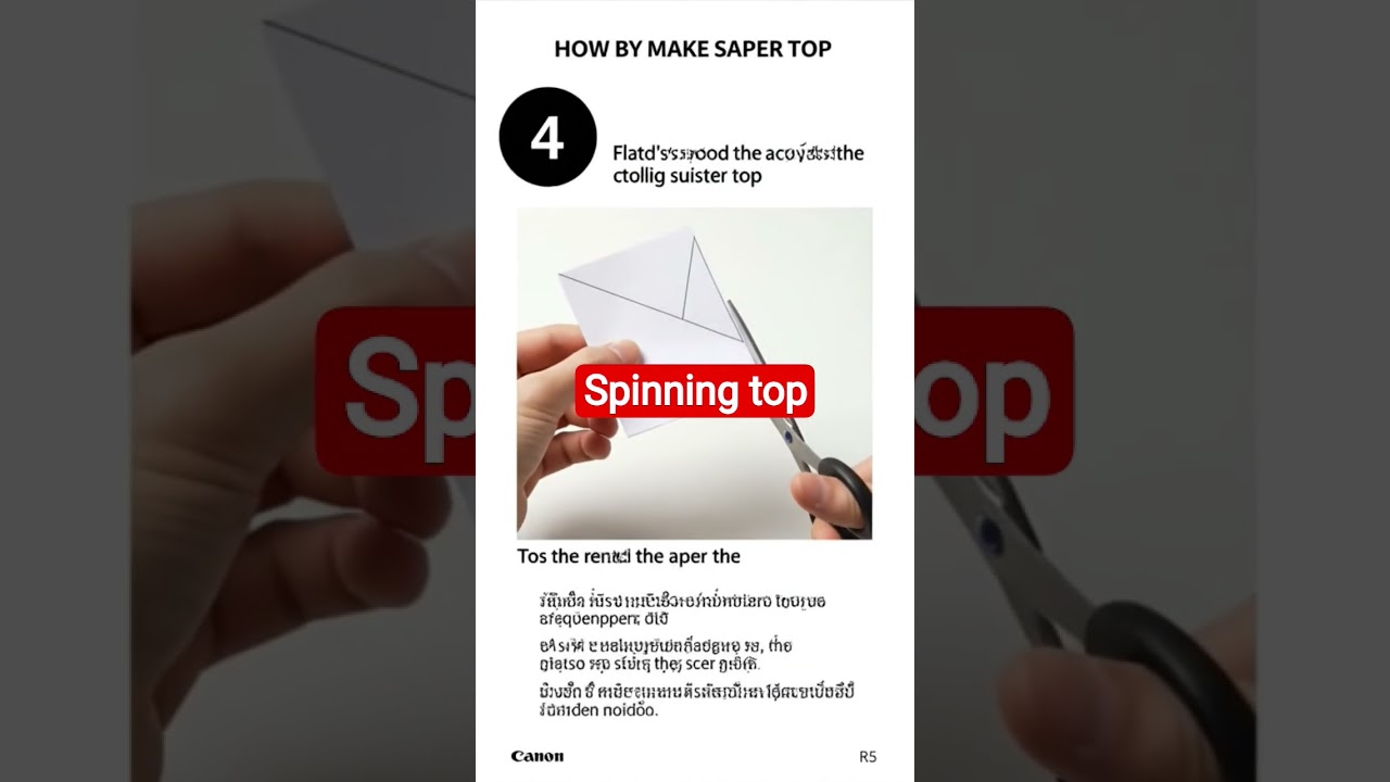 make by paper spinning top