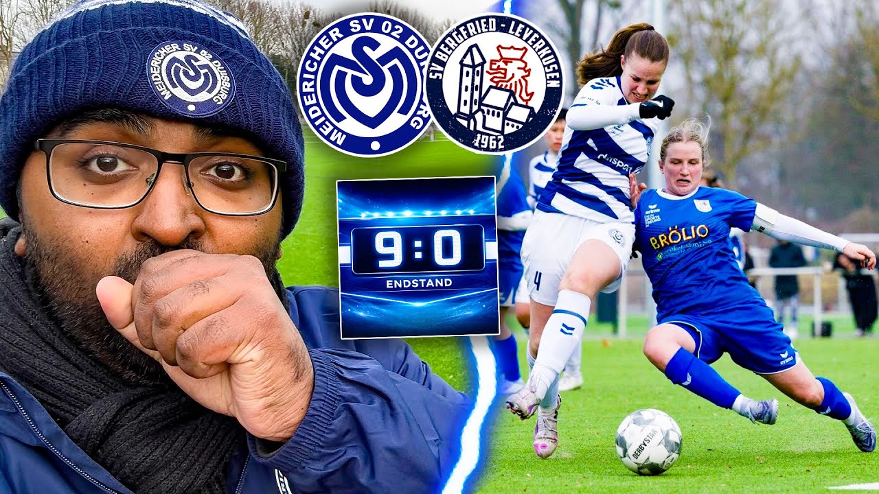 9 TORE SIEG - 1. TESTSPIEL 2026!🦓🤍💙 MSV Duisburg vs. SV Bergfried Leverkusen FRAUEN🔥✅ | VLOG 17