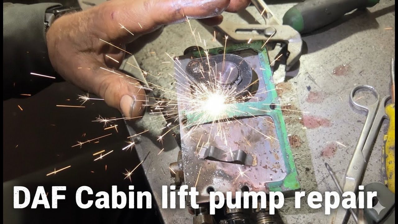DAF Cabin lift pump repair #repair #daf