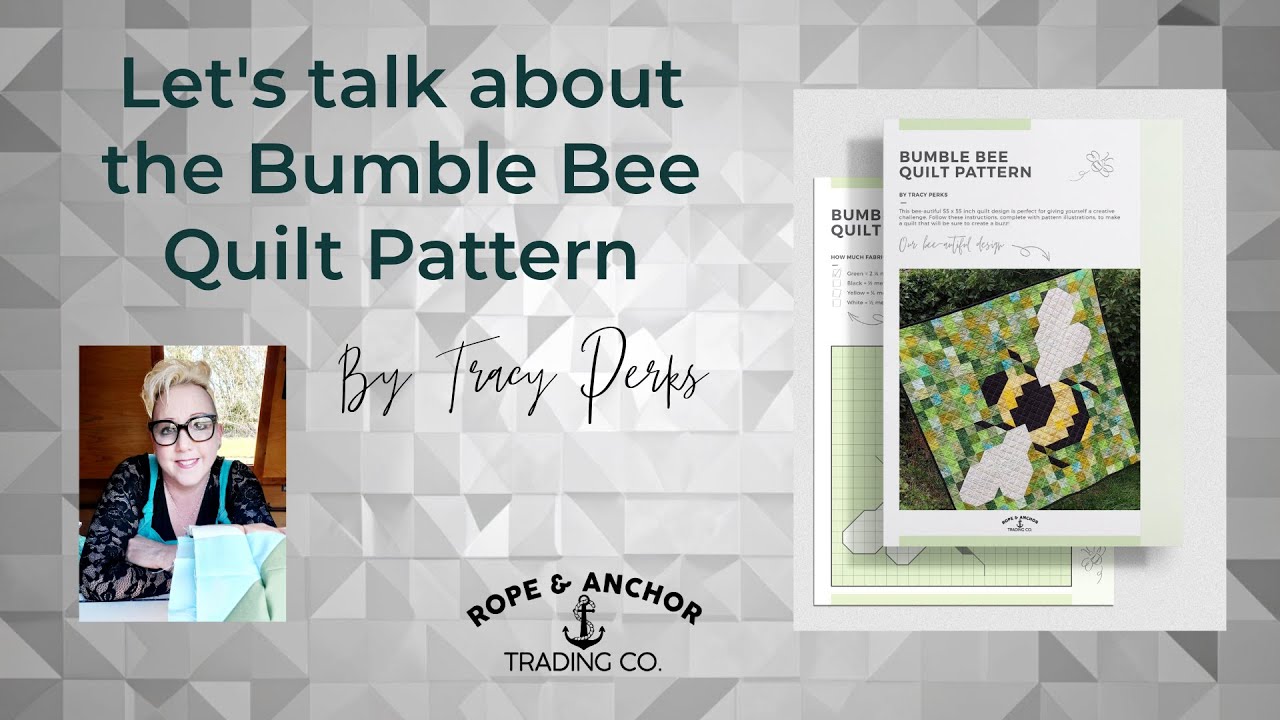 Let's talk about the Bumble Bee Quilt Pattern. Beginner quilter pattern