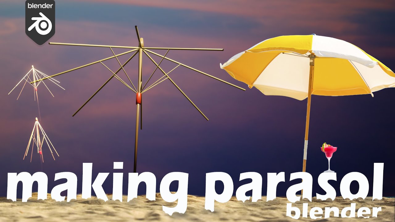 Blender, Making animatable umbrella, Part1: structure rigging