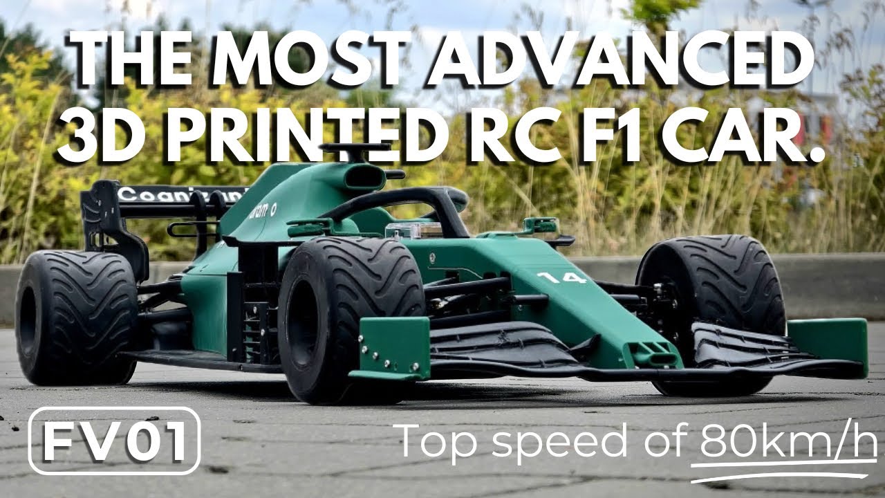 FV01 - The most advanced 3D printed RC F1 car
