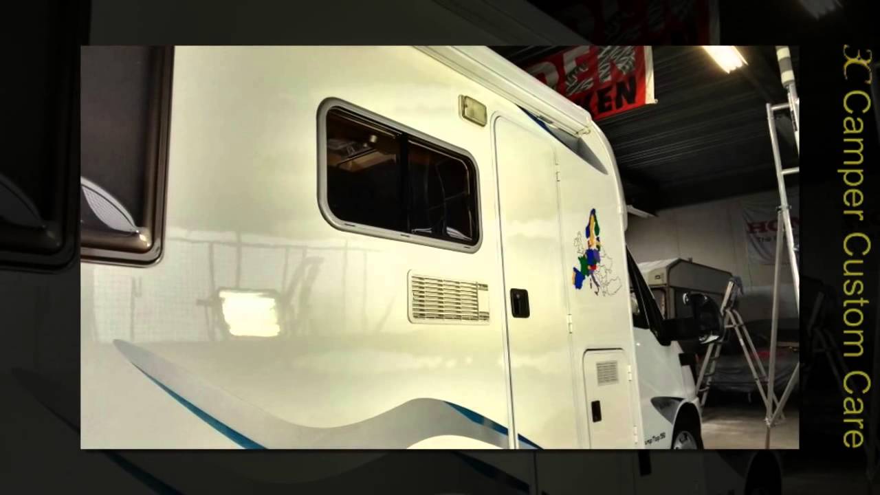Ahorn camper wassen/stomen, polijsten en Nanocoating aanbrengen