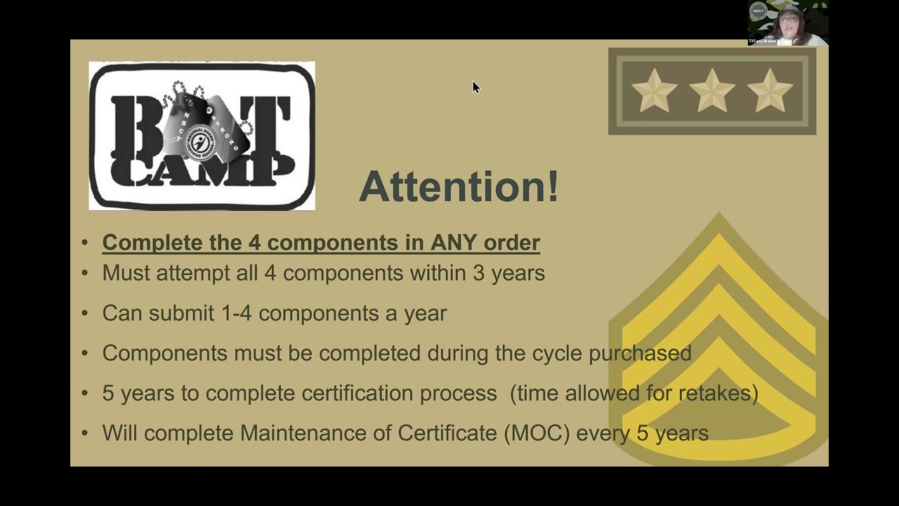 The Basics of NBCT: Getting Started