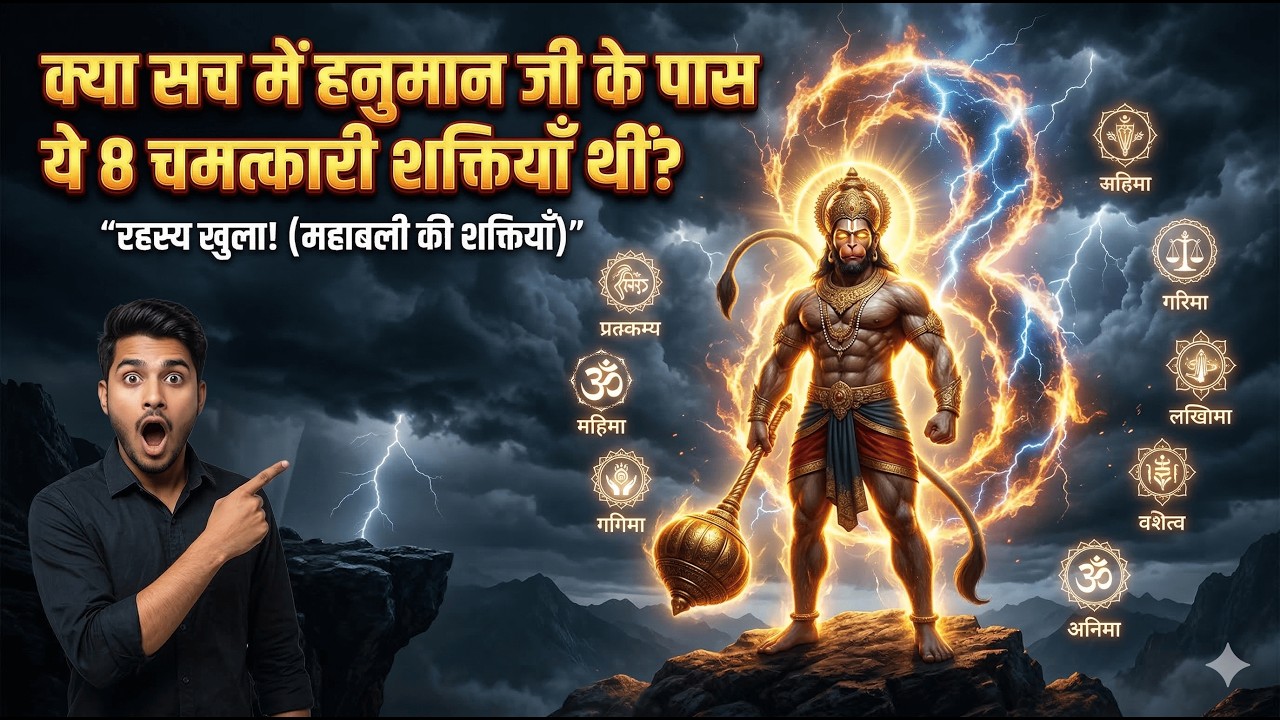 क्या सच में हनुमान जी के पास ये 8 चमत्कारी शक्तियाँ थीं? | Hanuman Ji Ki 8 Shaktiyan (Ashta Siddhi)