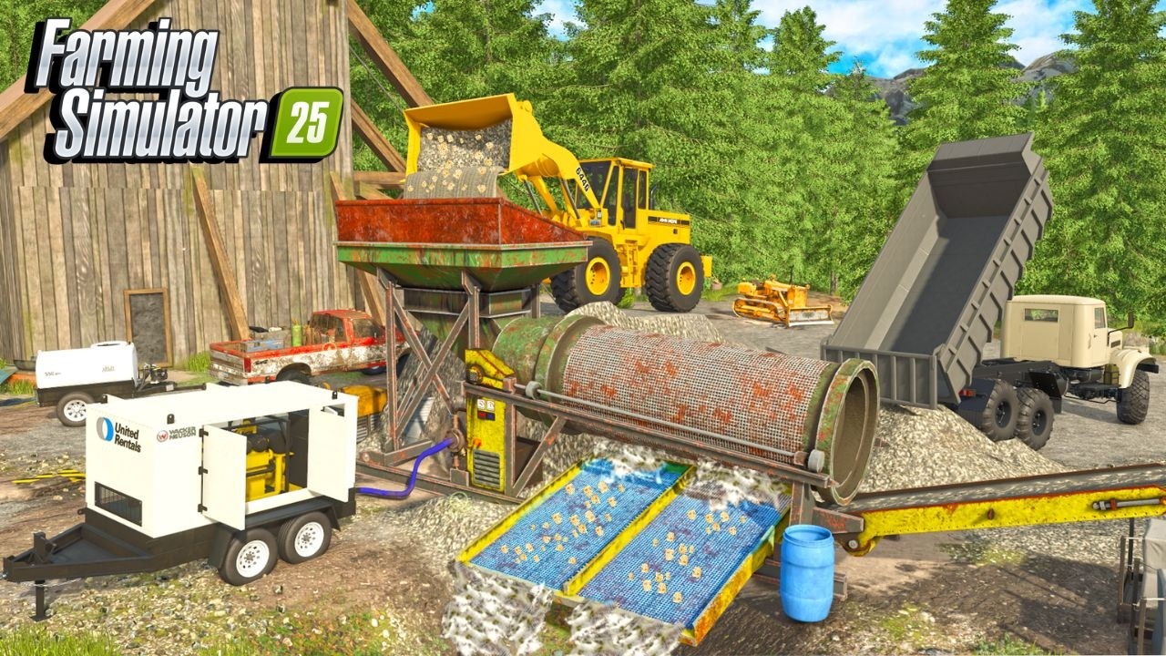 Я потратил 30 000 долларов на ремонт своей золотой шахты? | Farming Simulator 25