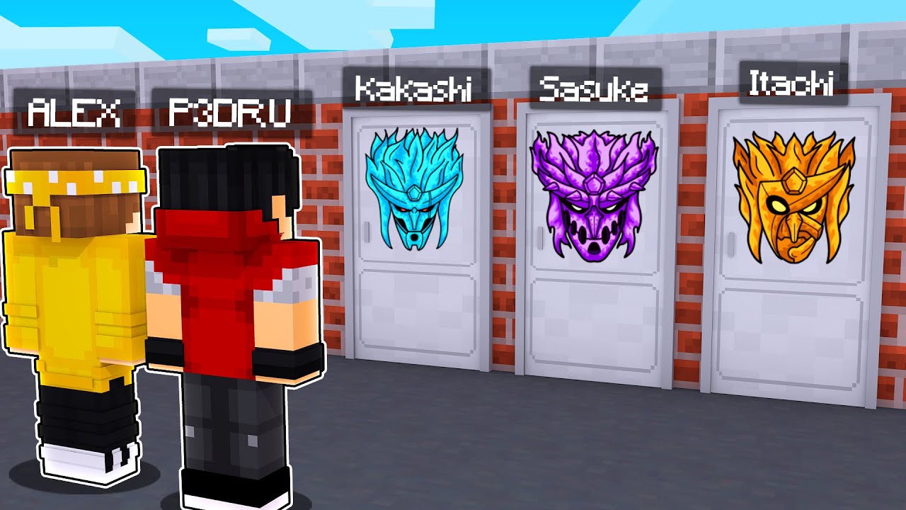 NÃO ESCOLHA A PORTA ERRADA DOS SUSANOOS DO NARUTO NO MINECRAFT! ‹‹ P3DRU ››