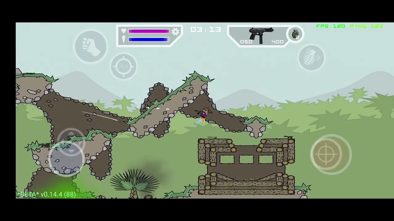 Mini Militia Classic: Pro 2vs2 with Cycas,Volc and Random