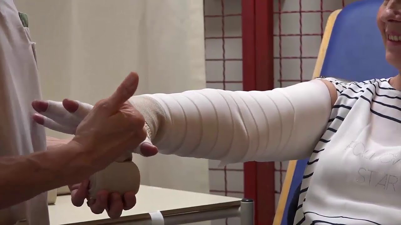 MS | Pose d'un bandage multicouches compressif