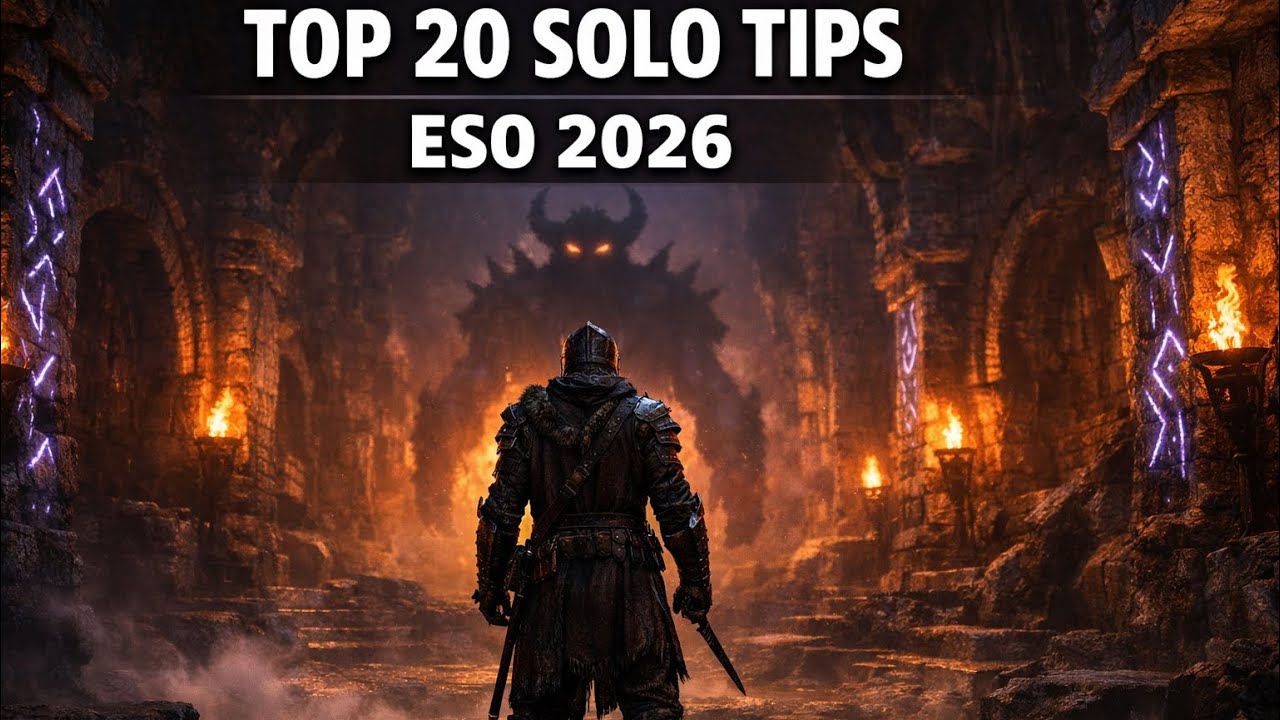 ESO Solo Player Tips 2026 | Top 20 Tips to Solo Dungeons, World Bosses & Harder Content