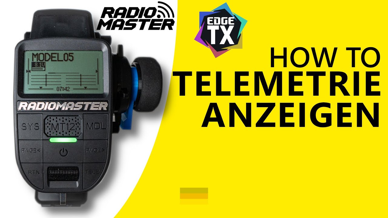 Telemetrie Anzeige auf der Radiomaster MT12 | EdgeTX | Tutorial [DE]