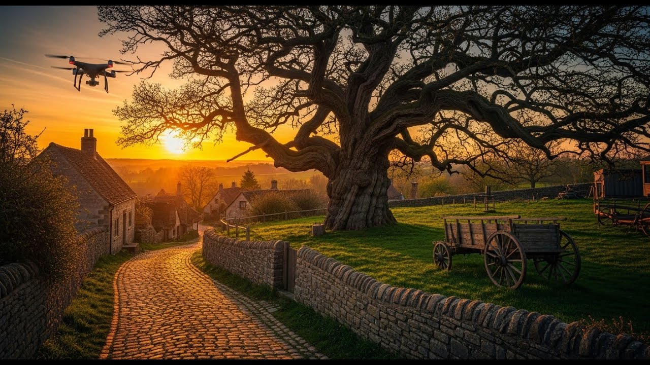 HUTTON Cranswick's Living History: Village Life Around St. Peter Church captured by Drone #dji