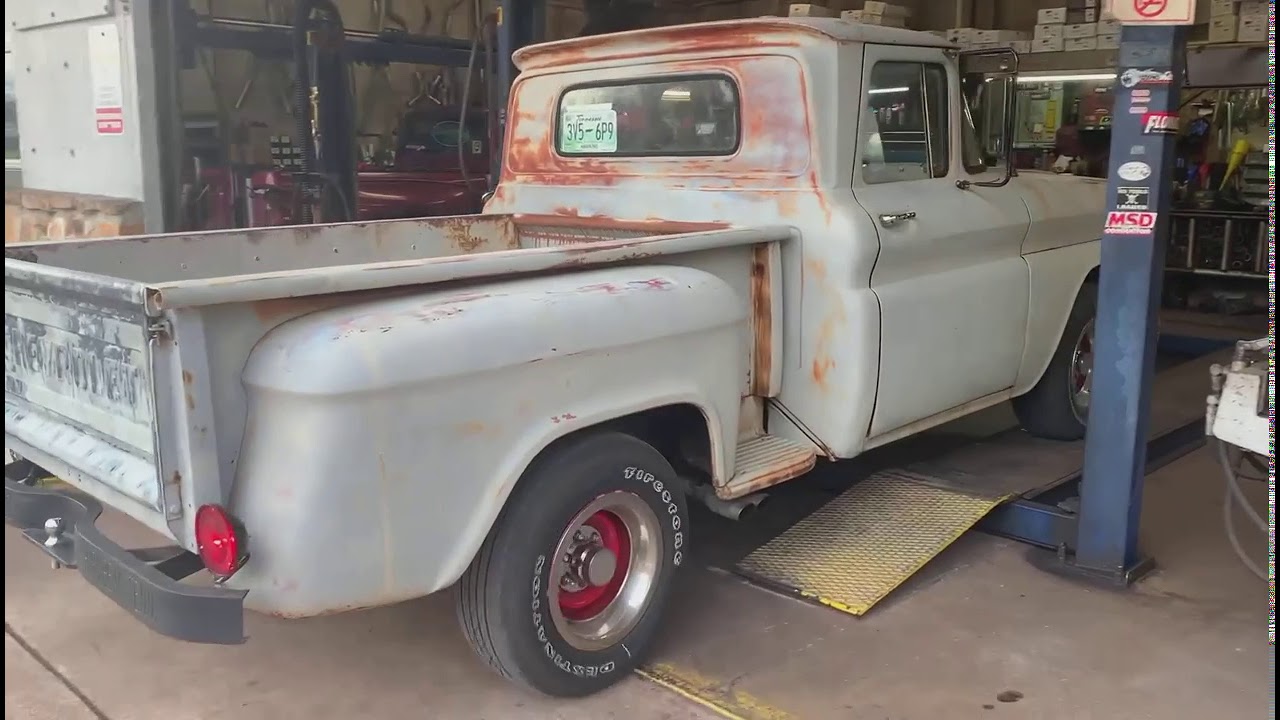 1962 Chevy C10 with 350 SBC, rv cam and flowmaster 10's
