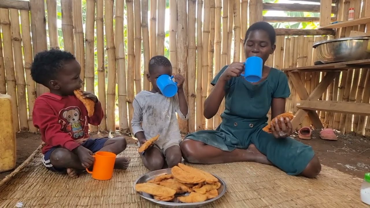 Authentic African Village Girl's Morning Life || Homemade Vegetable Pies Farm to Table Cooking
