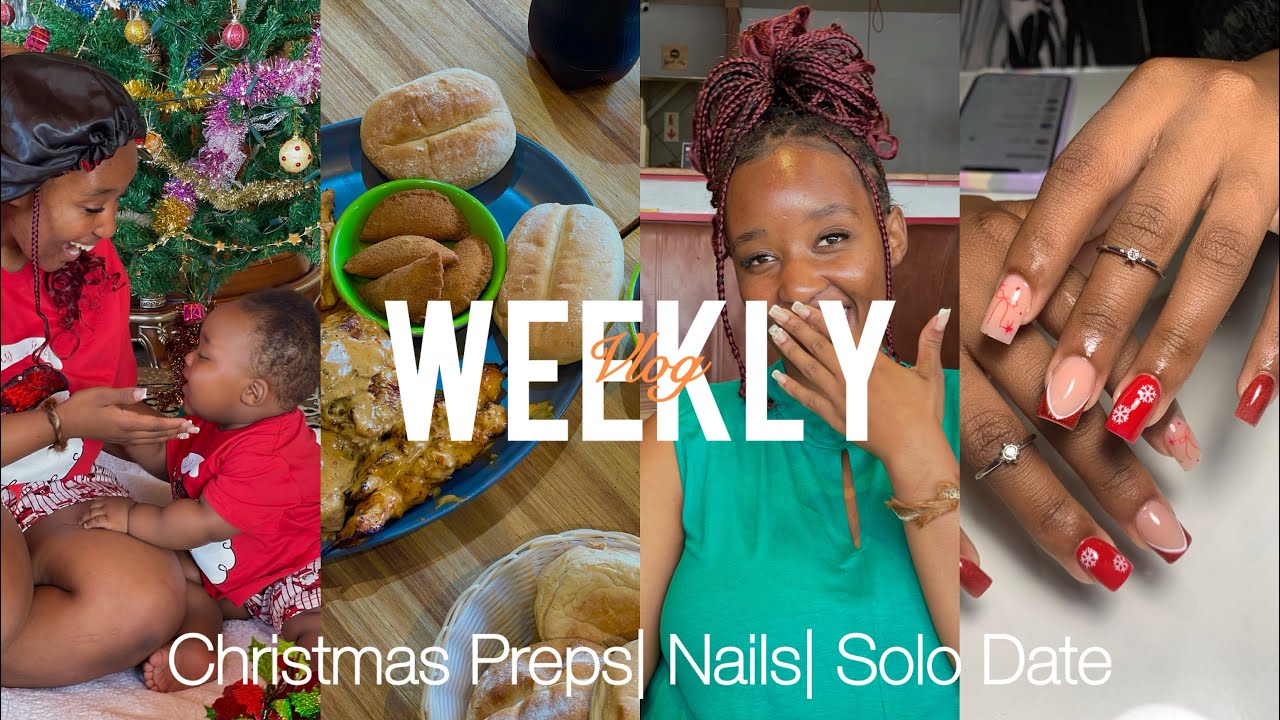 #weeklyvlog | Christmas preps, Nails, Dates and more…| South African Youtuber🇿🇦 