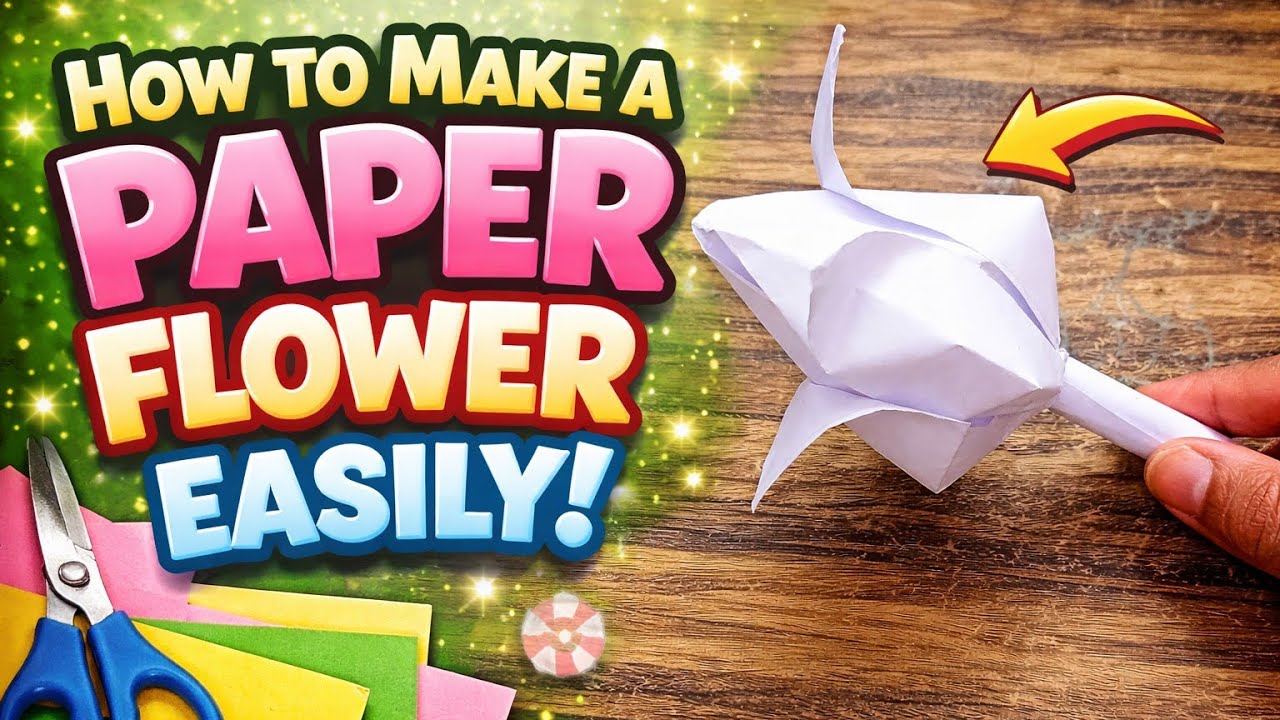 How to Make a Paper Flower Easily | Only Paper Craft 🌸