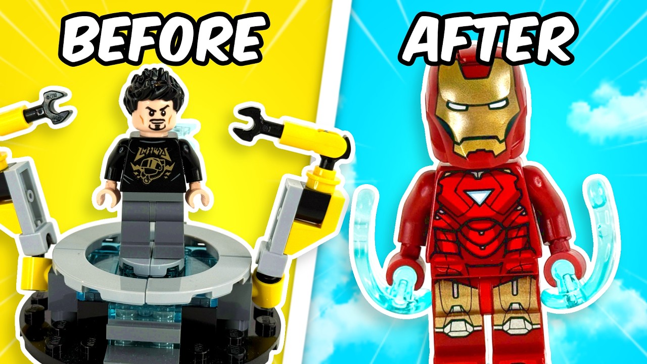 Я создал истории происхождения супергероев из LEGO…