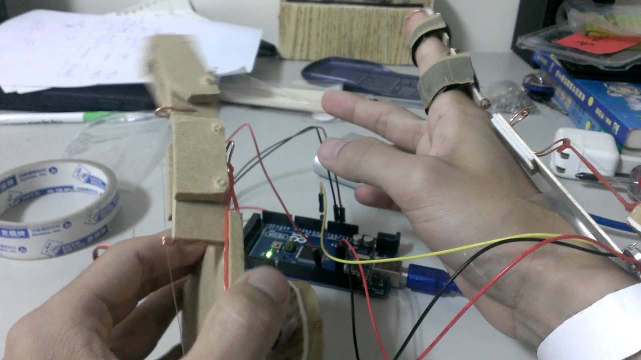 Arduino Robot Hand Controlled By Real Hand