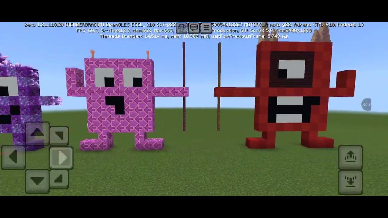 Numberblocks tabla del 20 en Minecraft|Santi|