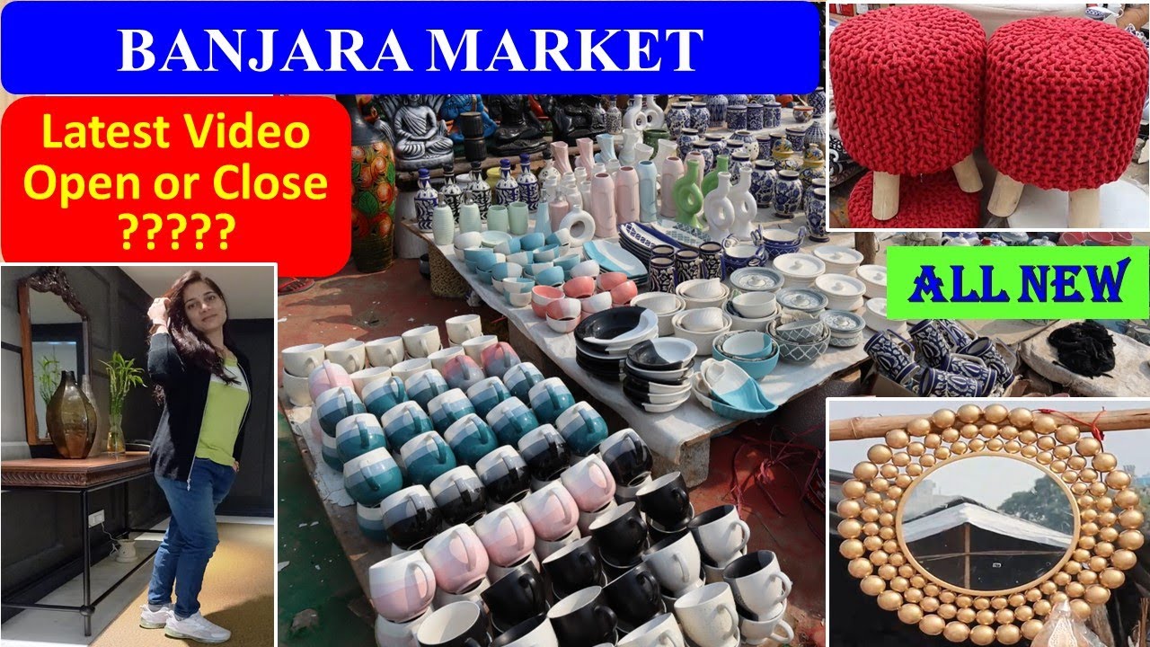 Yahan hai Banjara Market Gurgaon😀 Latest Video #banjara Market Decor, Ceramic & Furniture Mkt Part-1