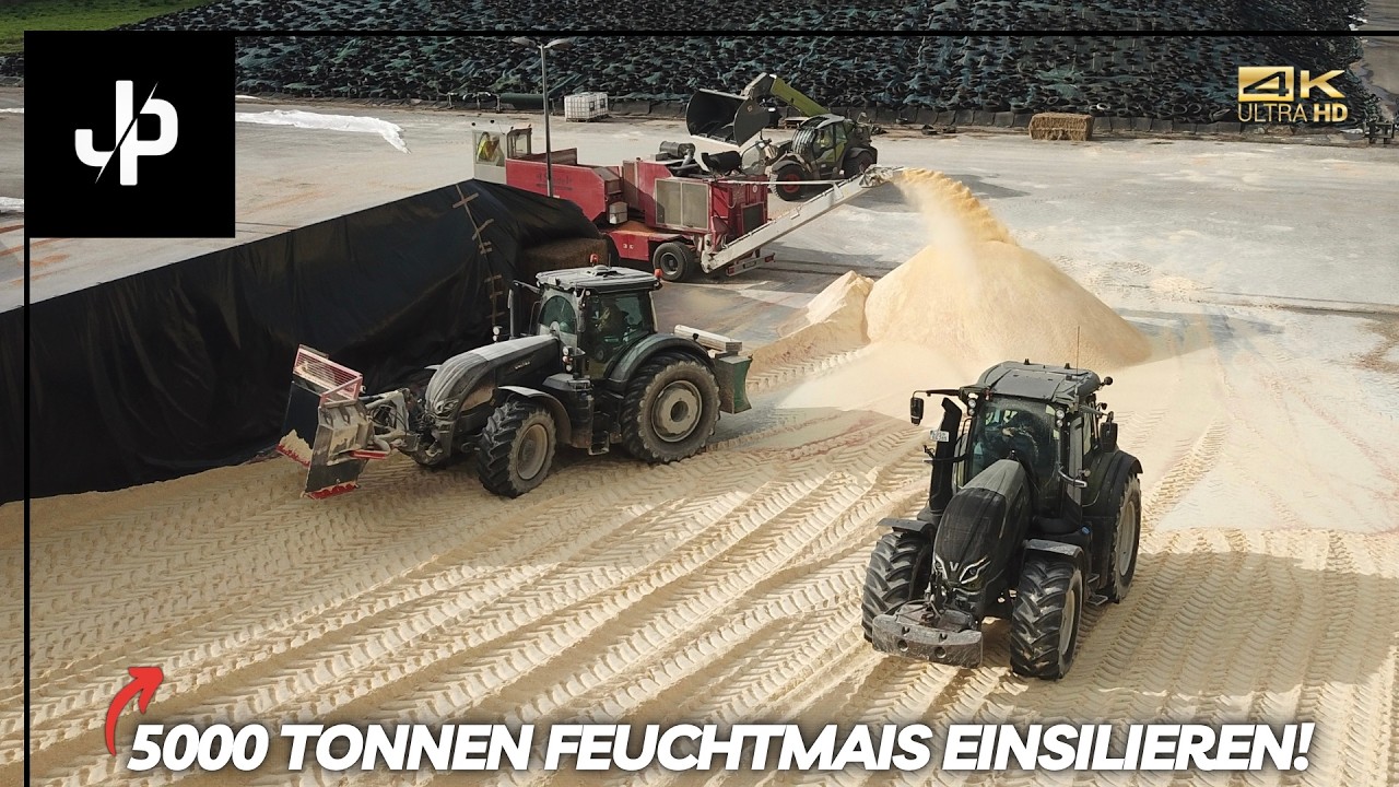 Feuchtmaisernte und Herbstarbeiten auf 5000 Hektar! || JP Agrar