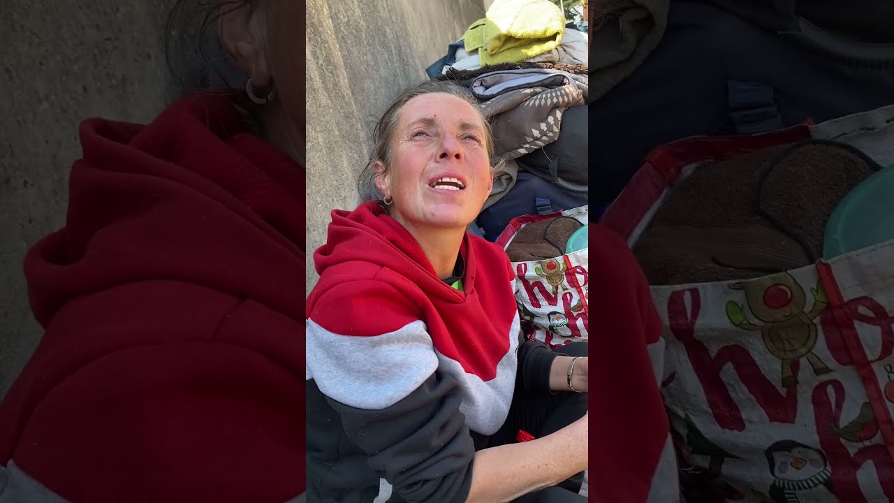 Homeless Lady  Items Were Stolen on the Street and She Did This