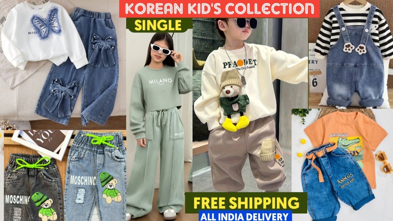 Korean Kids Wear Collection 2026 🧒 Imported Kids Clothes &hearts;️ FREE Shipping India