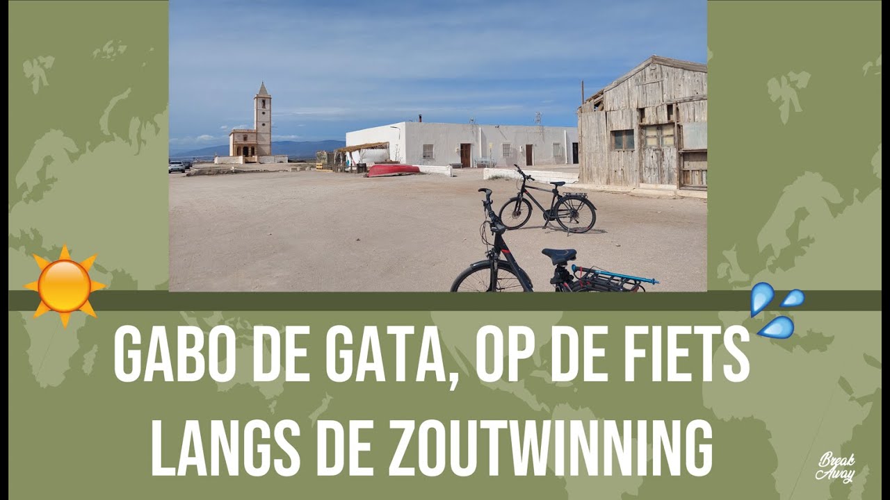 Vlog #012 - In Cabo de Gata op de fiets langs de zoutwinning met een oude bouwvallige toren