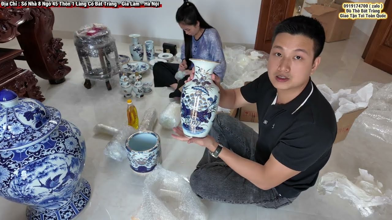 Bàn Giao Bộ Đồ Thờ Về Với Gia Chủ #gomsucaocap #phongthuy #battrangvietnam