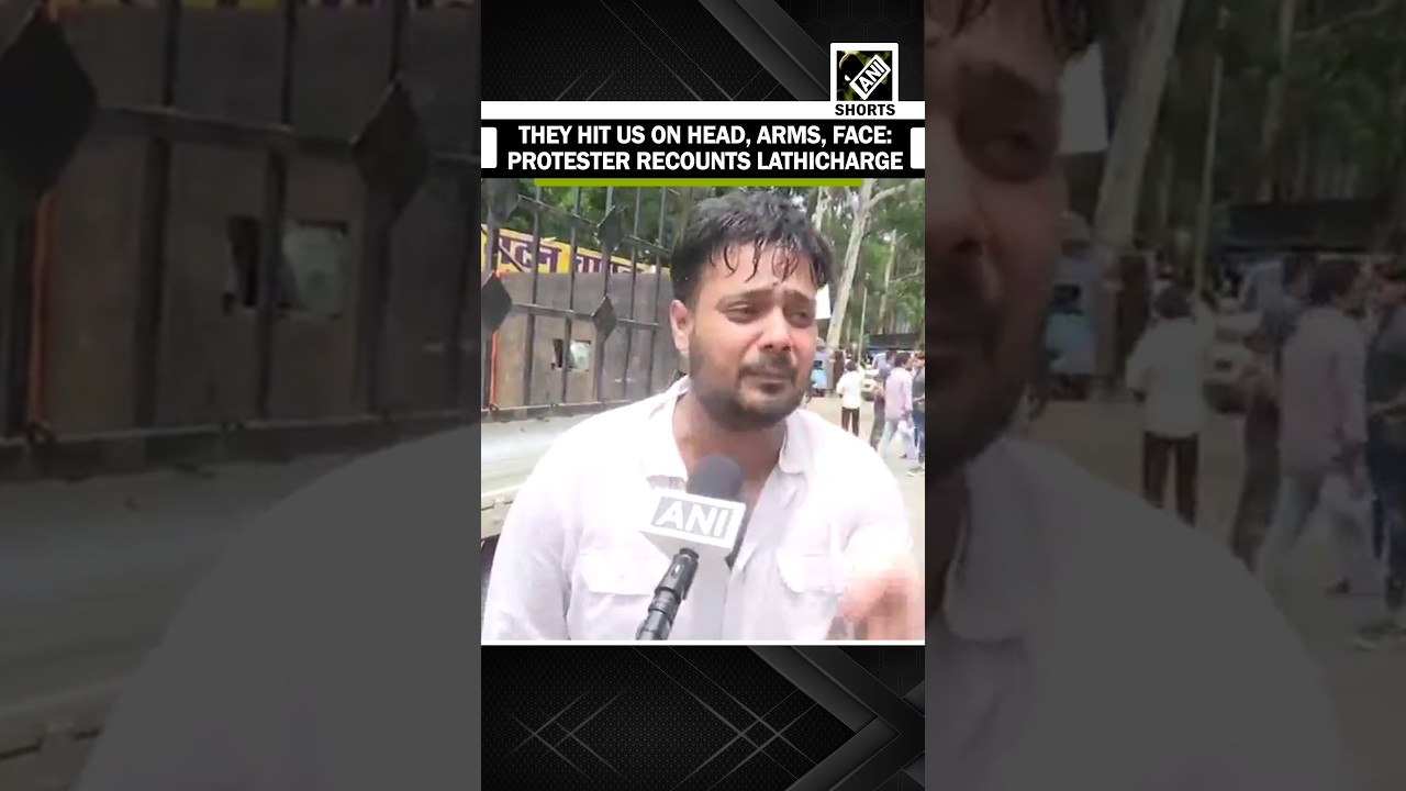 &ldquo;They hit us on head, arms&hellip;&rdquo; Protesting aspirant recounts lathicharge during 'Vidhan Sabha Gherao'