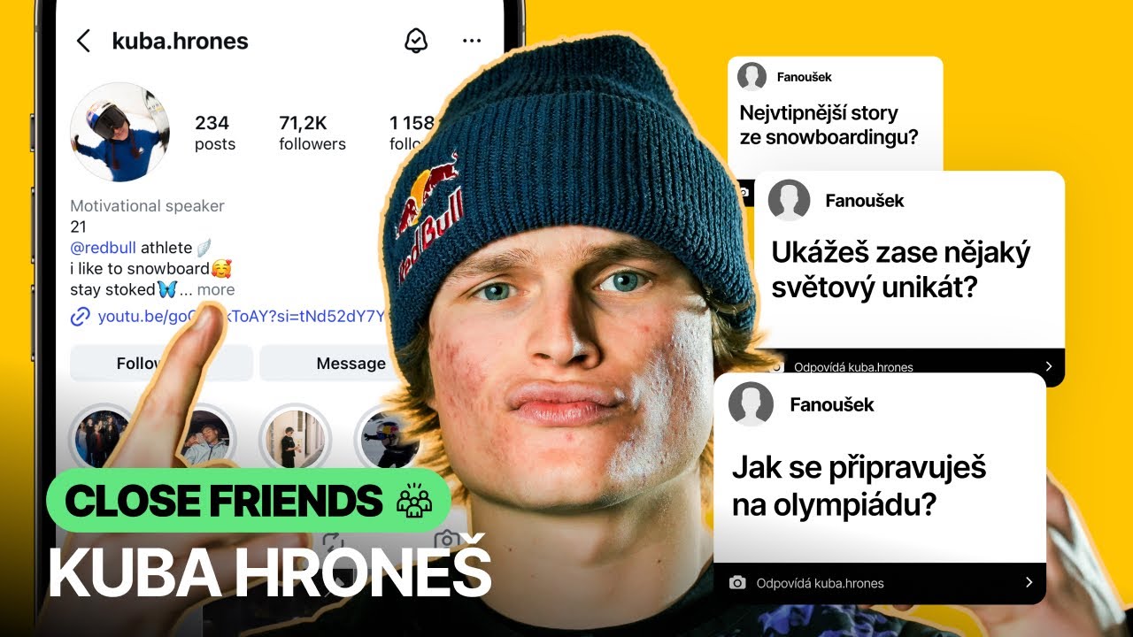 Co předvede snowboardista Jakub Hroneš na olympiádě? | CLOSE FRIENDS