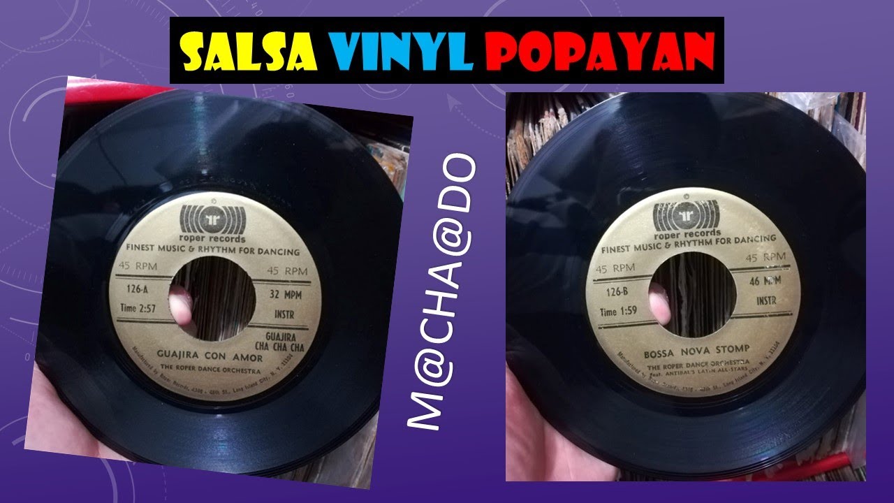 Guajira con amor-The Roper Dance Orchestra- sello Roper Records-45 rpm - 《MACHADO》