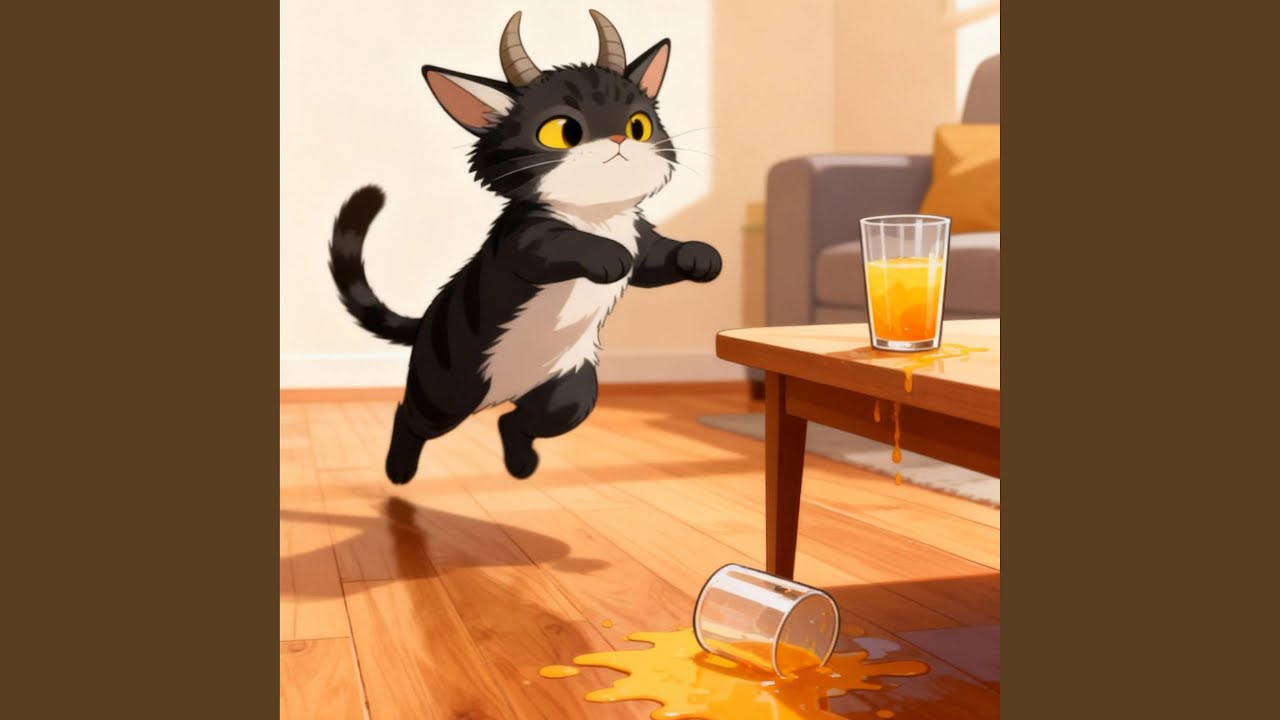 猫フローリングダッシュ Cat zoomies