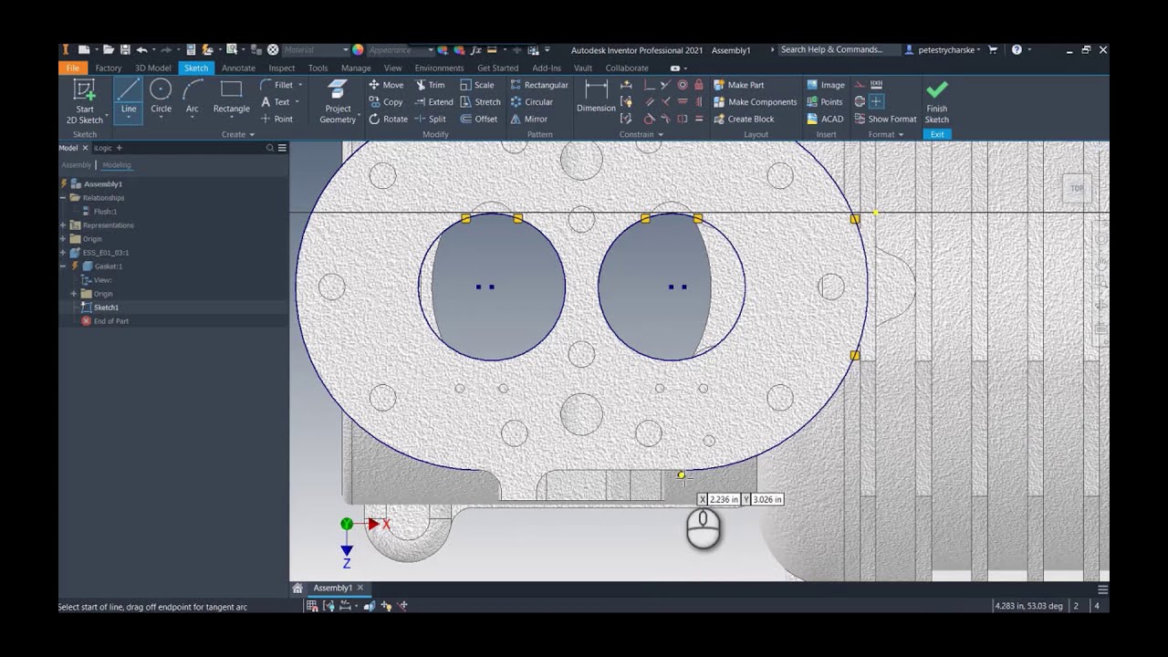 Inventor - Referencing Assembly Geometry without Associativity