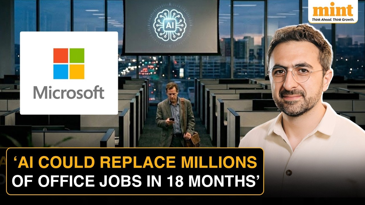 'Lawyers, Accountants, Marketers..' : Microsoft  AI CEO Warns Of Rapid White-Collar AI Disruption
