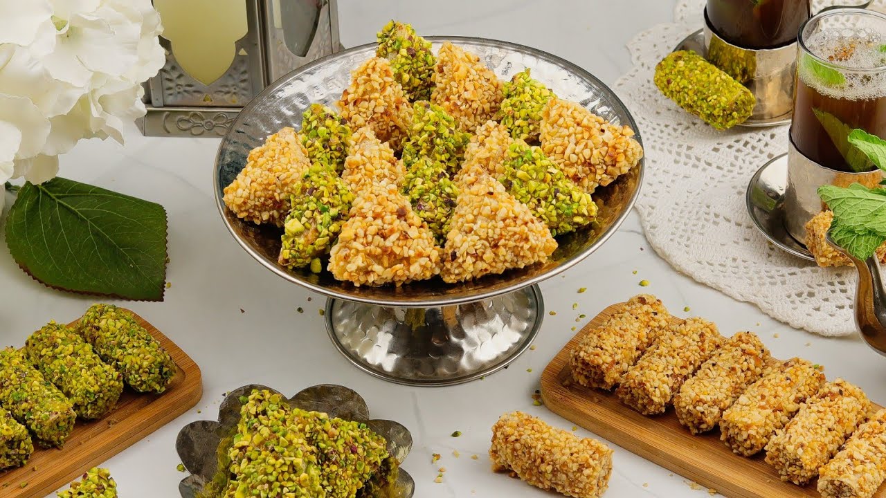 Samsa pistache et noisette وصفة الصمصة بالفزدق والبوفريوة و كل أسرارها😍 بنة عالمية👌حلويات تونسية