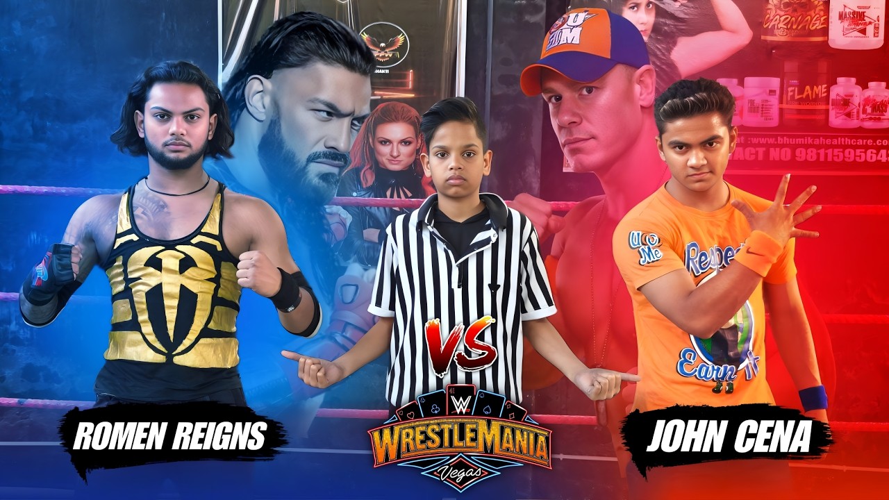WWE WrestleMania 41 | Roman Reigns vs John Cena Full Match | Backyard Wrestling