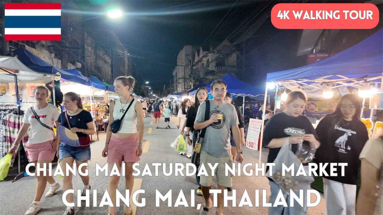 🇹🇭 Chiang Mai Saturday Night Market 4K Walk 🇹🇭 | Discover Chiang Mai’s Vibrant Uang Lai Market